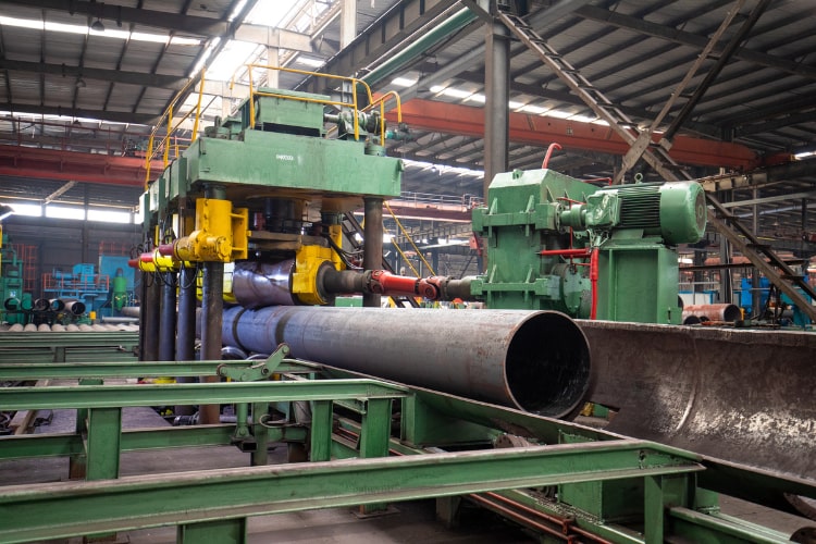Large diameter steel pipe
